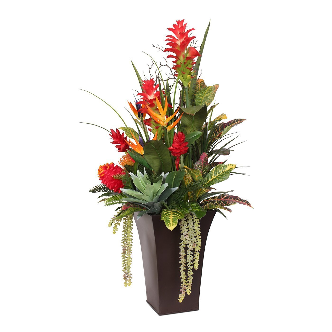 Large Silk Tropical Floral Arrangement