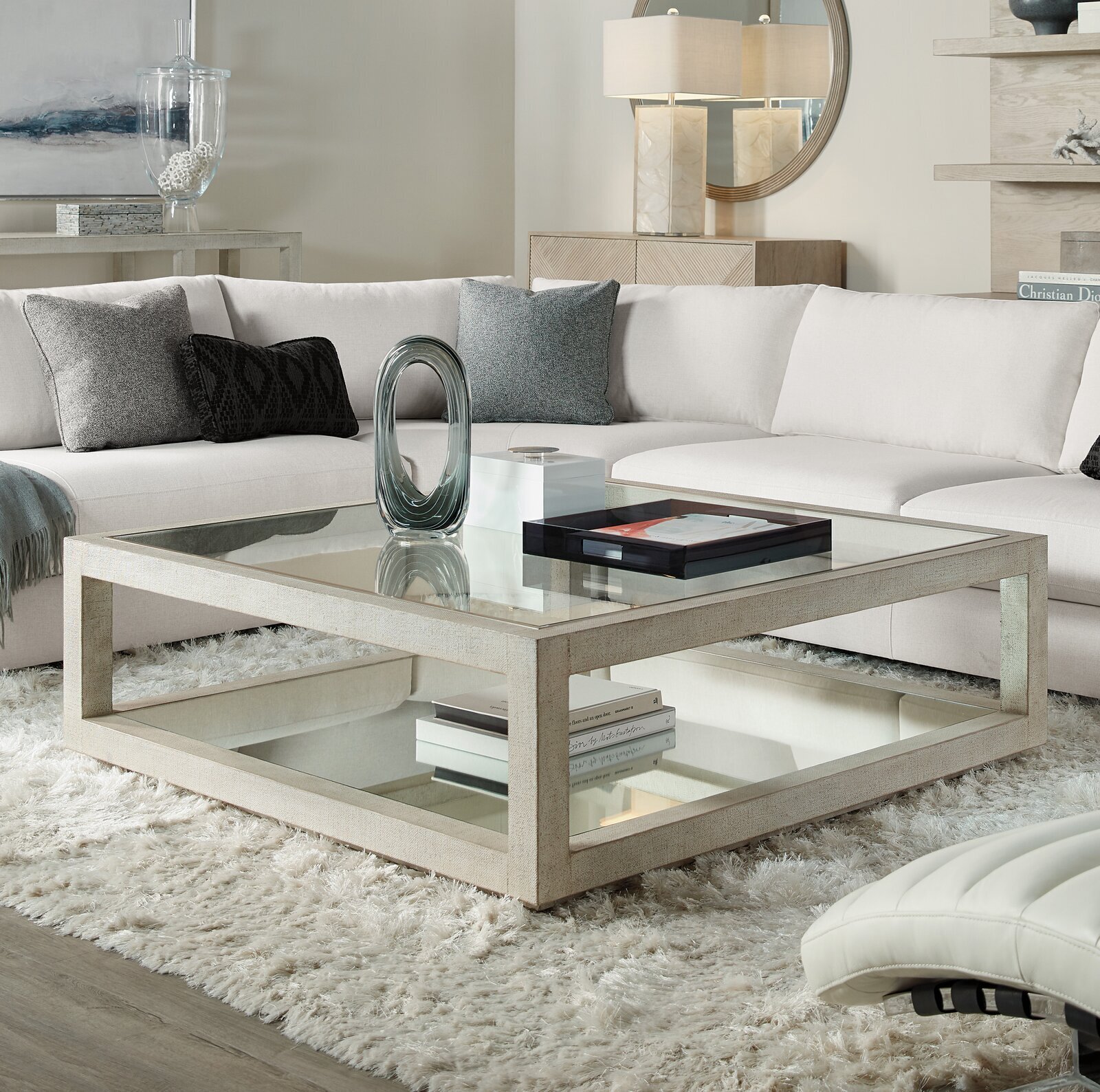 Large Square Wood Coffee Table