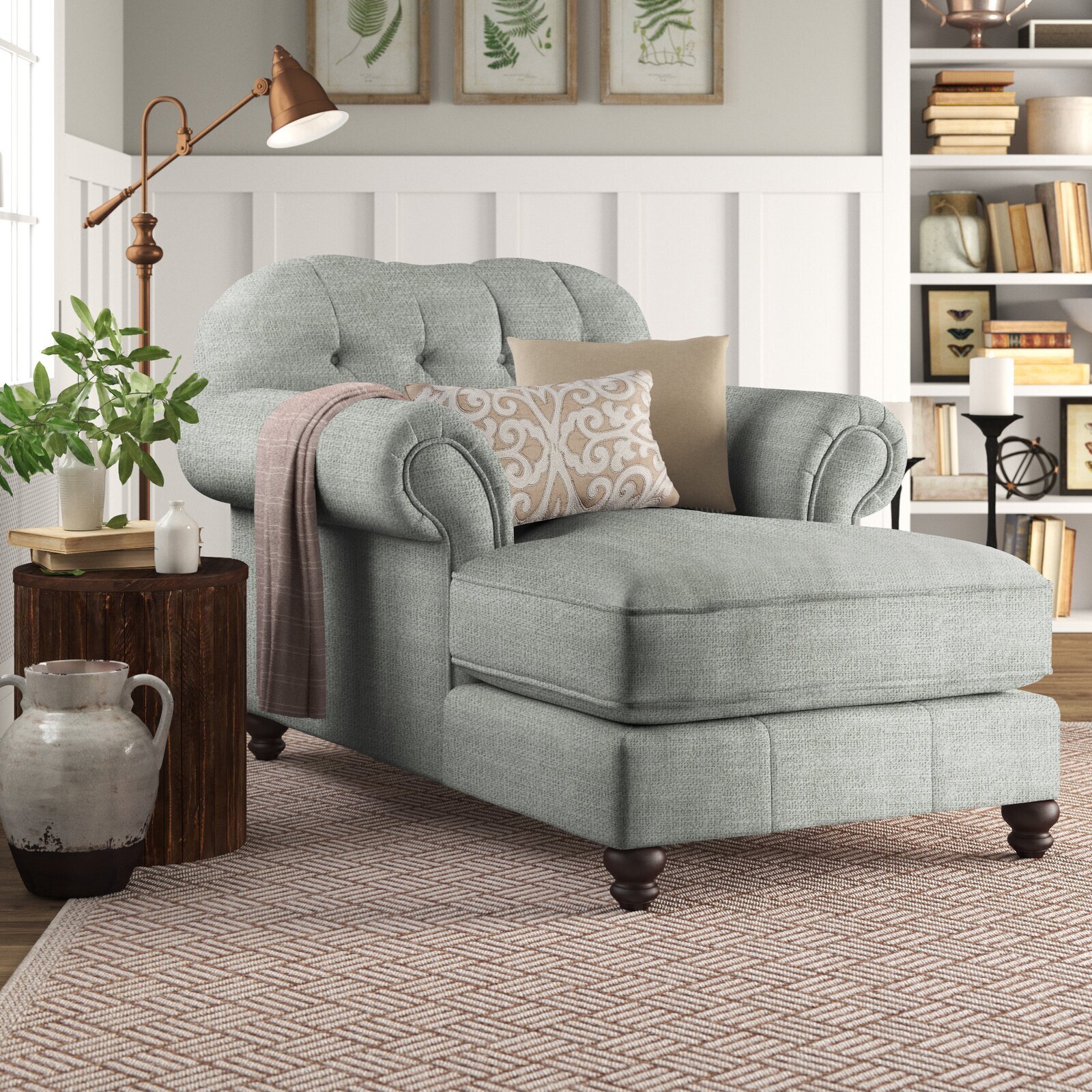 Tufted Chaise Lounge Chair