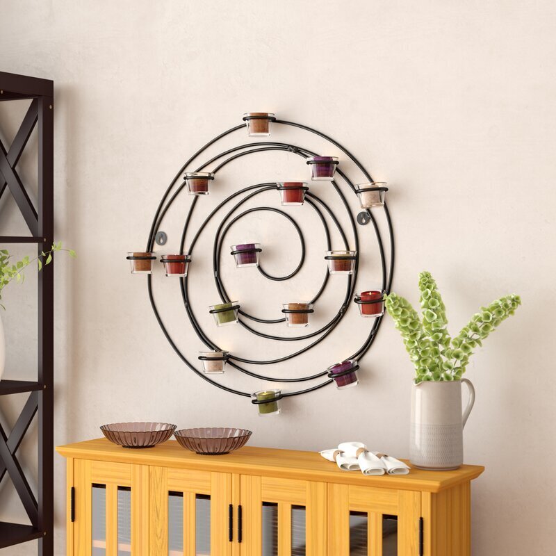 Metal Wall Candle Holder