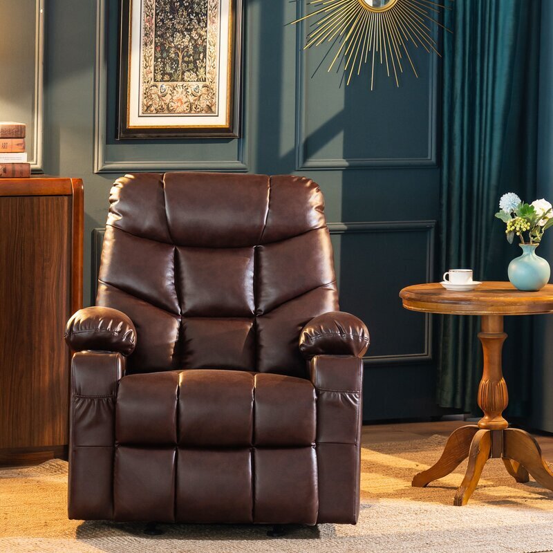 Leather Glider Recliner