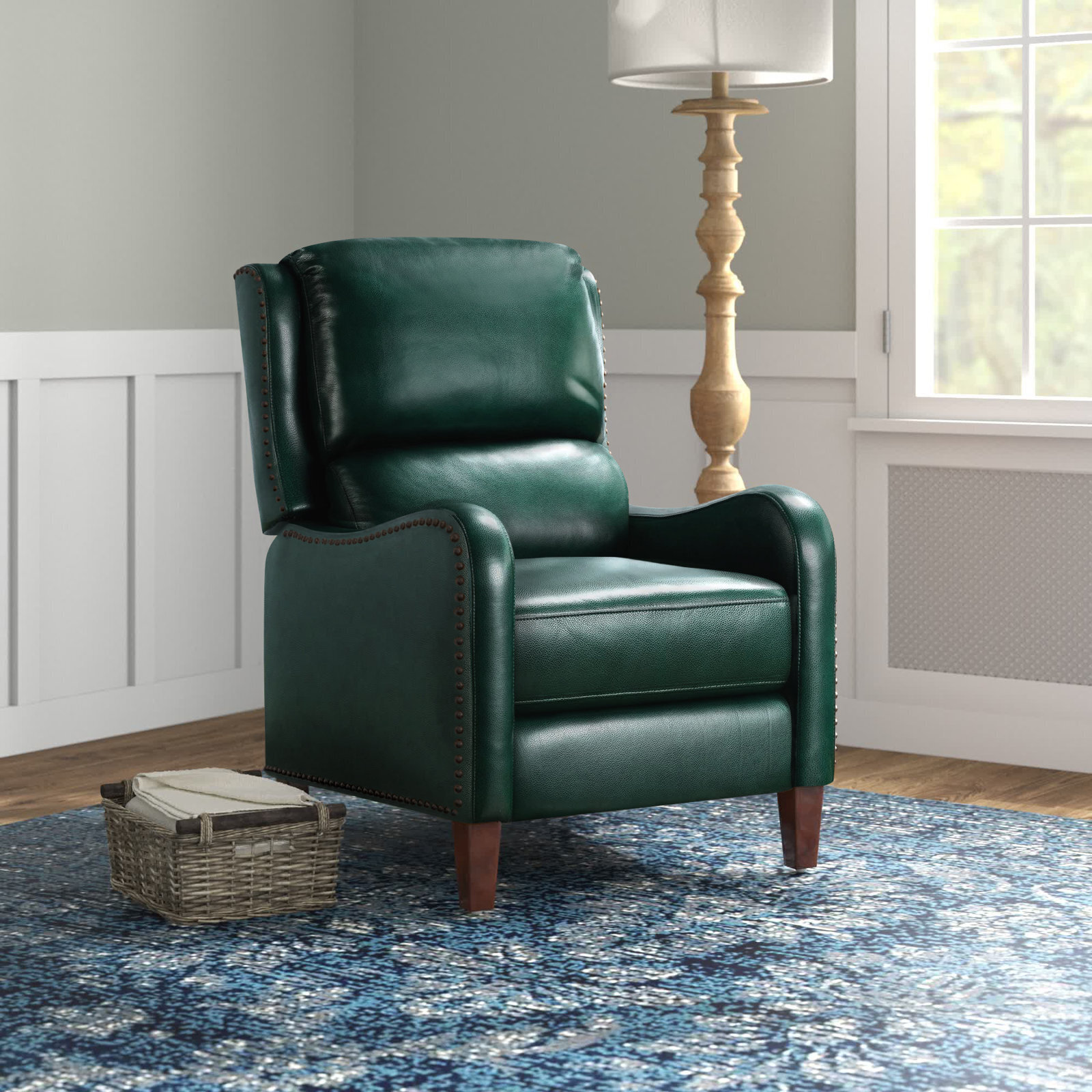 Leather High Leg Recliner Chair