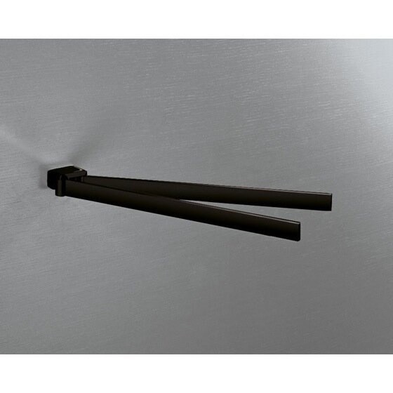 Leverette Swivel Double 13.9" Wall Mounted Towel Bar