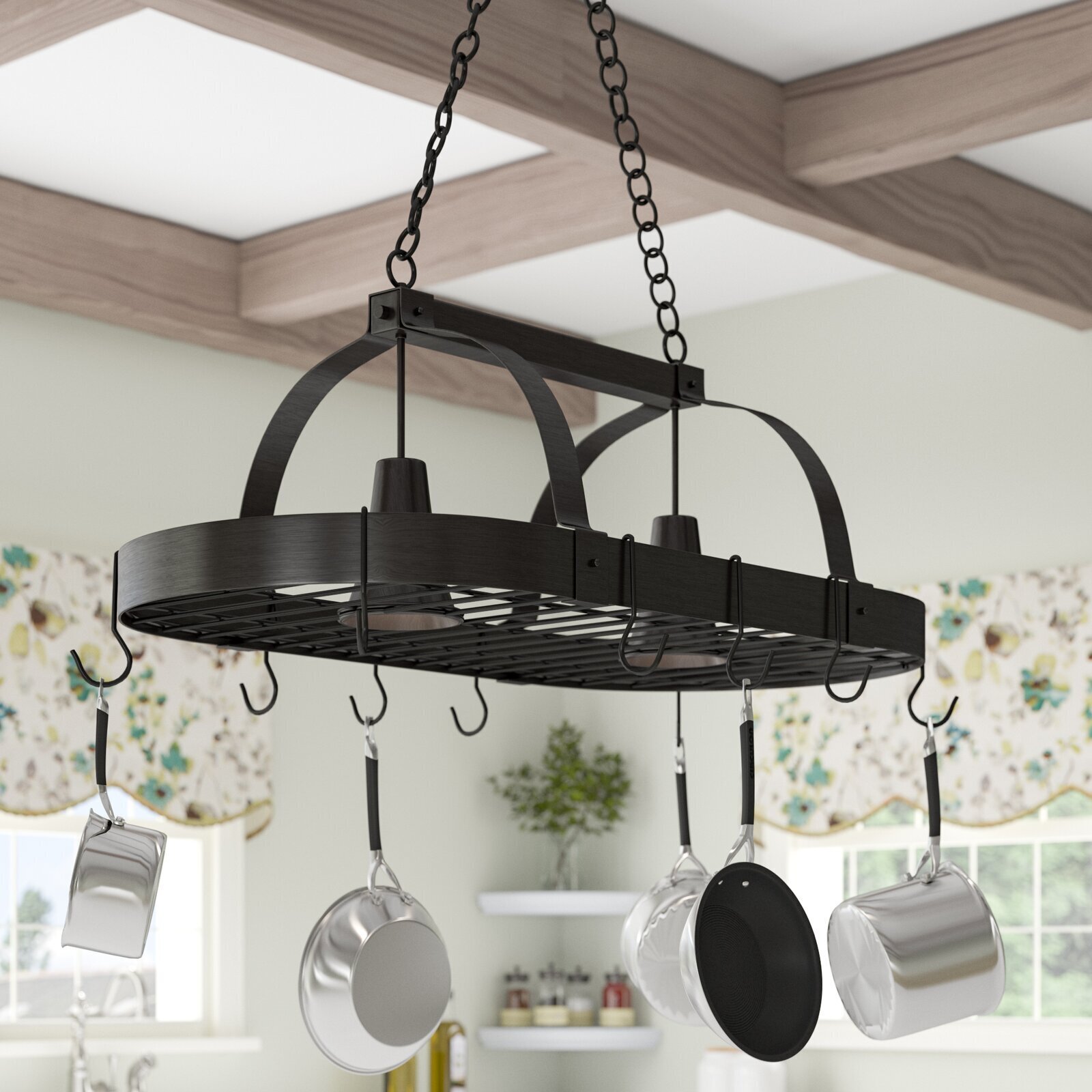 Kitchen Island Pot Racks