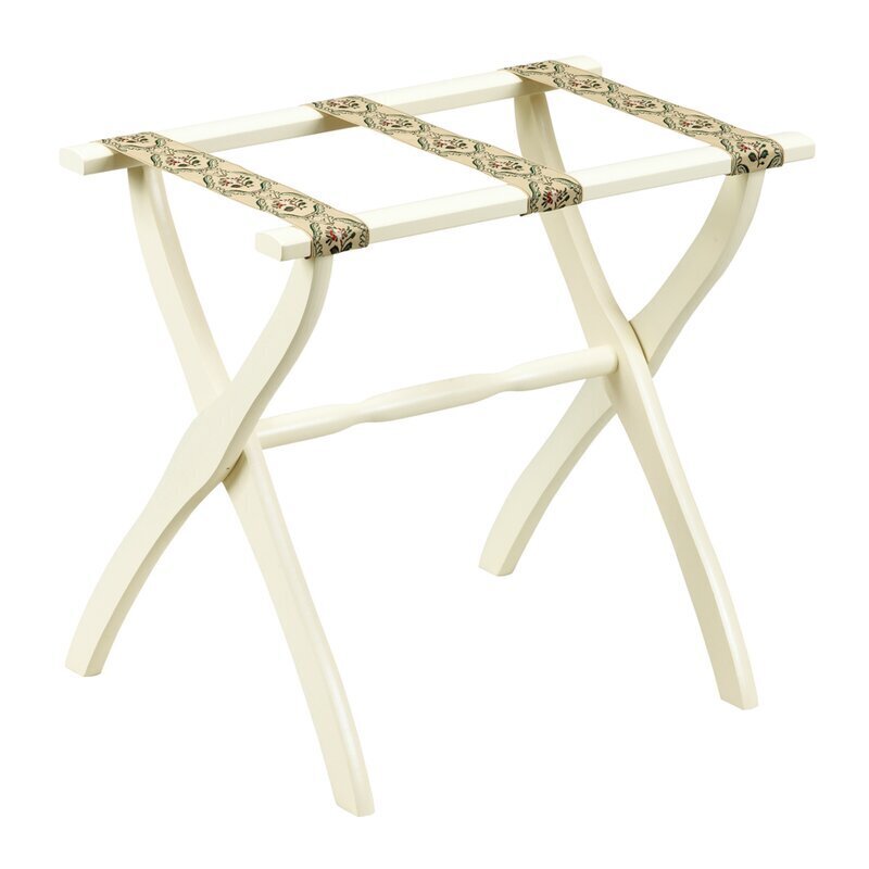 Light Colored Vintage Folding Luggage Rack
