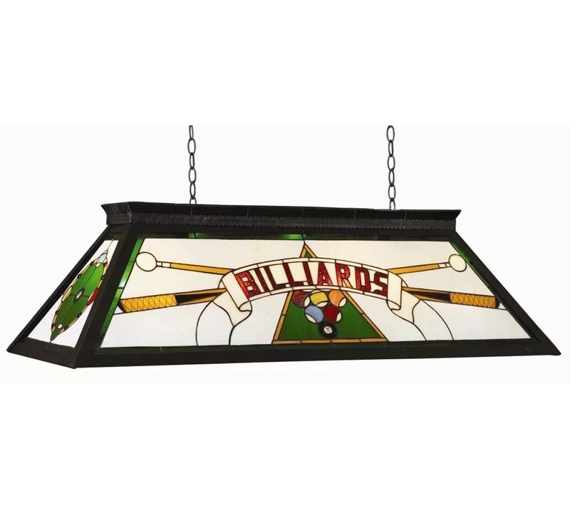 Linear modern pool table lights