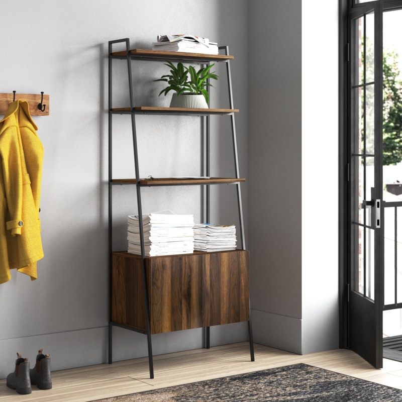 Little Italy 72'' H x 28'' W Ladder Bookcase