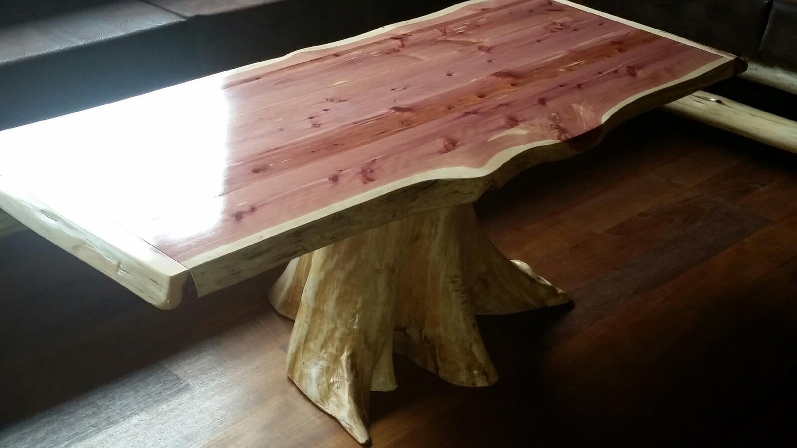 Live Edge Cedar Coffee Table