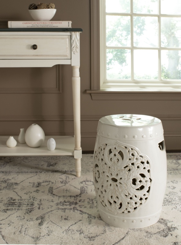Llaneli 18'' Tall Ceramic Garden Stool
