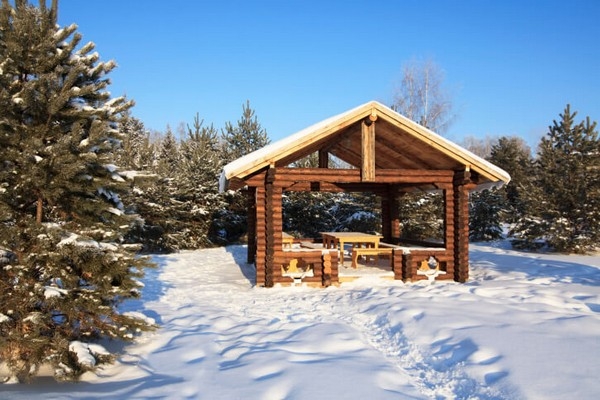 Log Cabin Gazebo