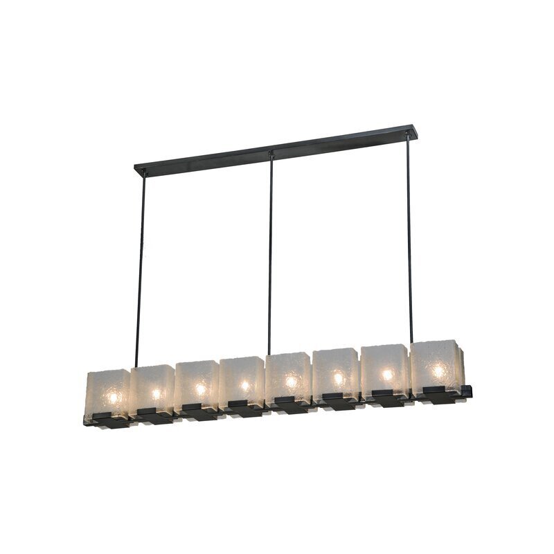 Long ice cube ceiling light