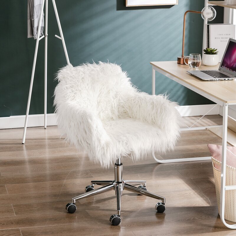 Long Pile Fluffy Chairs for Bedroom 