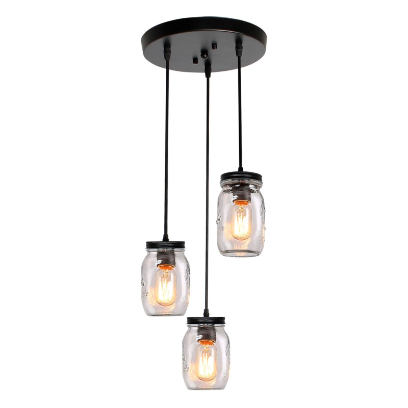 Longshore Tides 3 - Light Mason Jar Pendant