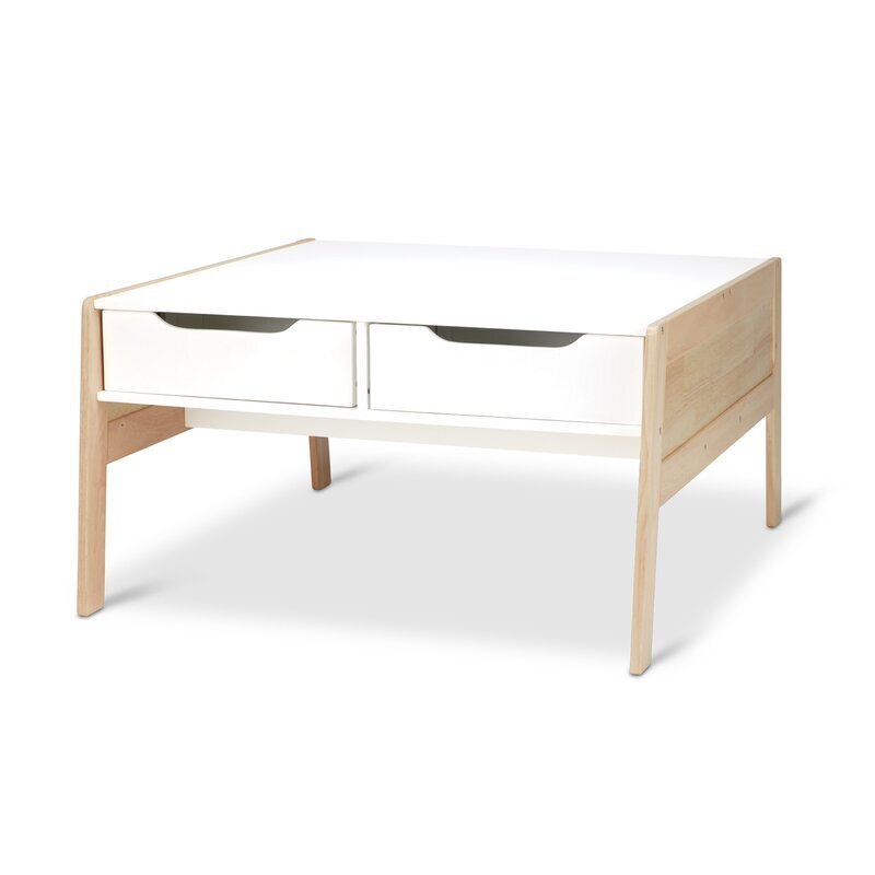 Low Kids Art Table With Drawers