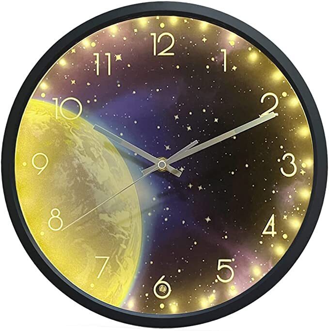 Luminous night light wall clock
