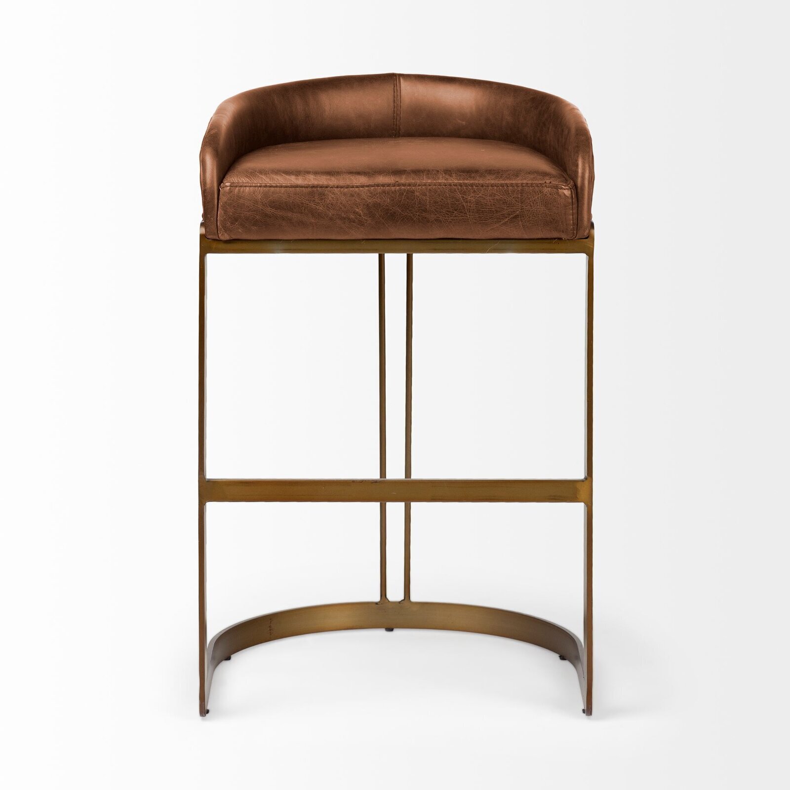 Full Grain Leather Bar Stools