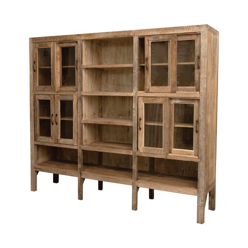 Luxury Bookcase With Sliding Glass Doors