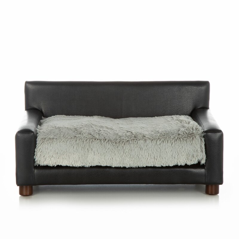 Luxury Leather Loveseat with Faux Cushion