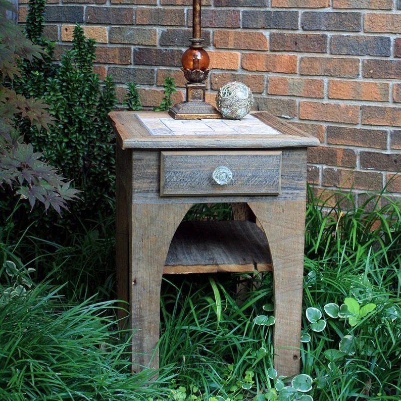 Made to Order Slate Top End Table