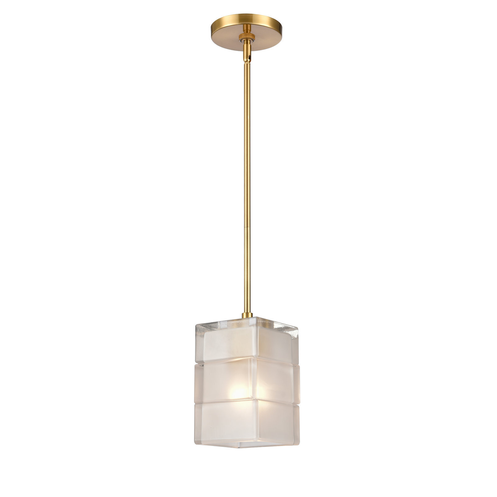 Main glass cube pendant light
