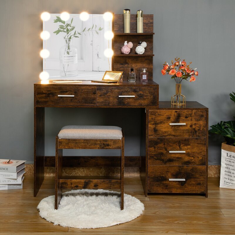 Makeup Tables With A Mirror
