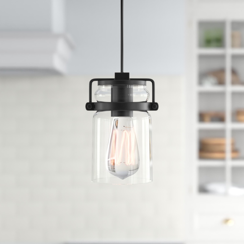 Clear Glass Bell Pendant Light