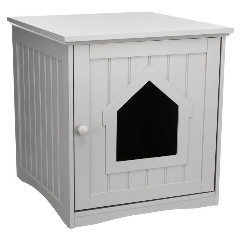 Manufactured wood litter tray cupboard