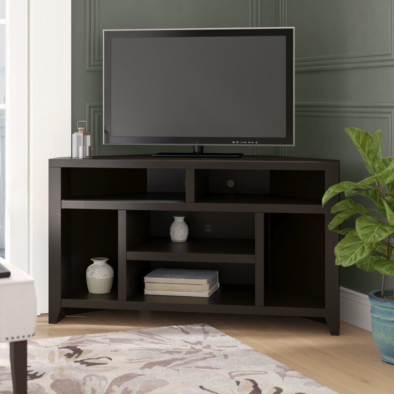 Solid Wood Corner TV Stand