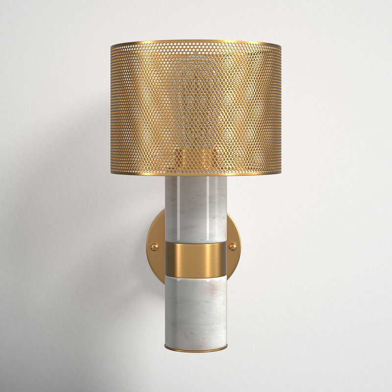 Marble and Steel Wall Pendant Lights