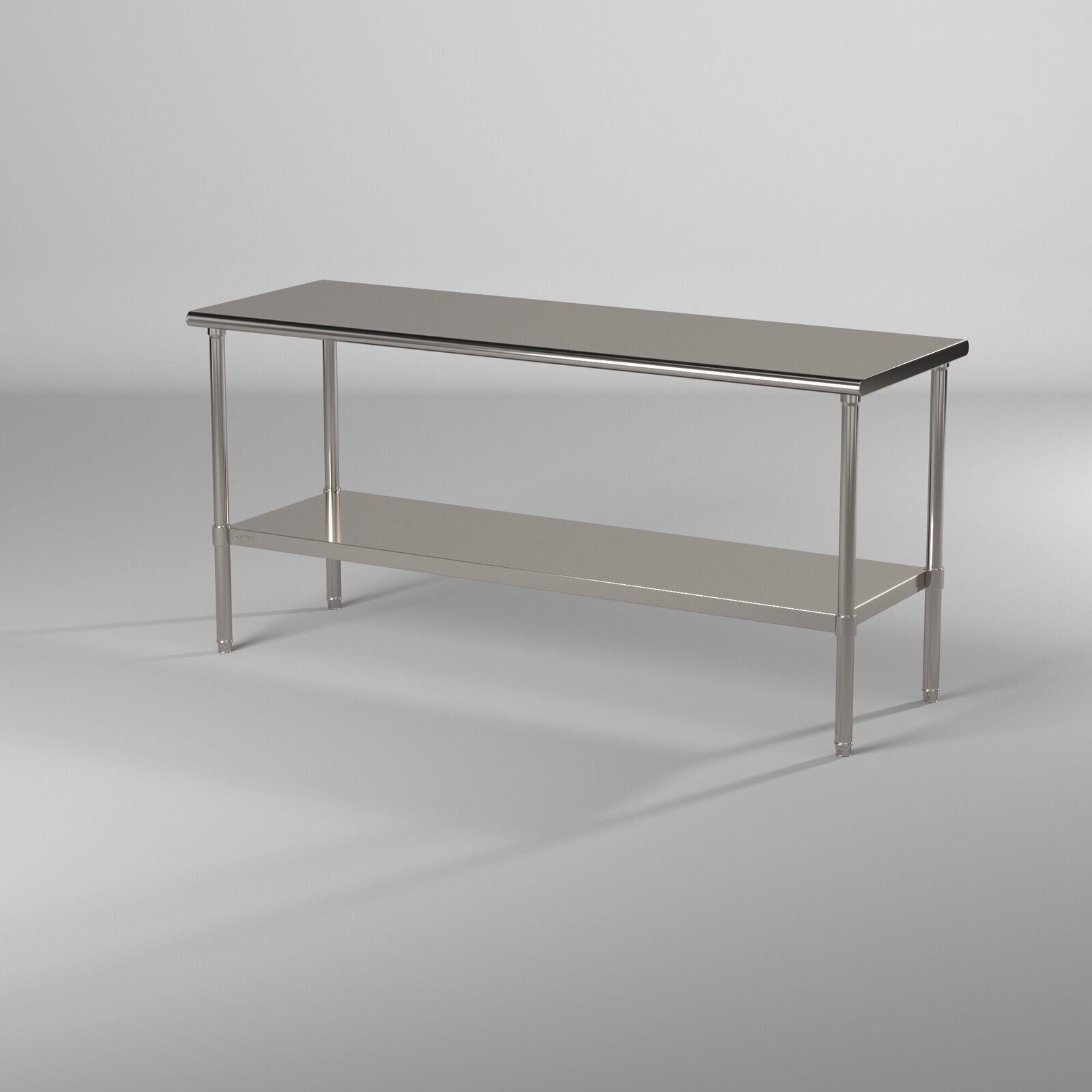 Massive Industrial Stainless Steel Kitchen Island