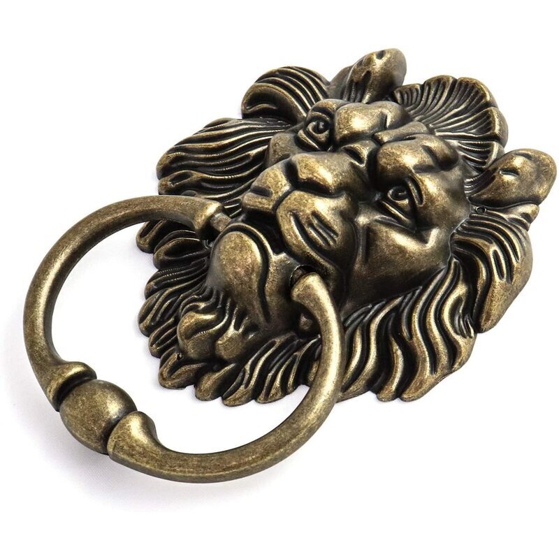 Matte Antique Lion Door Knocker
