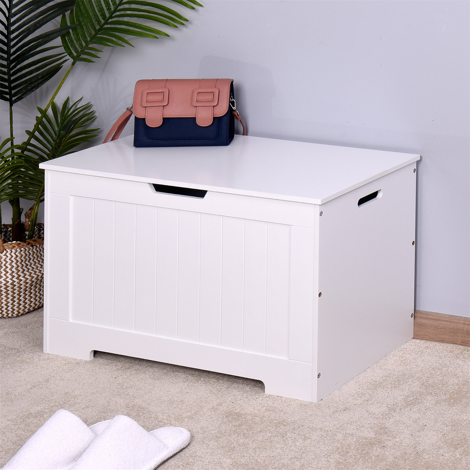MDF and brass toy box