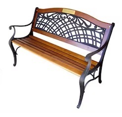Memorial Plaque Garden Bench