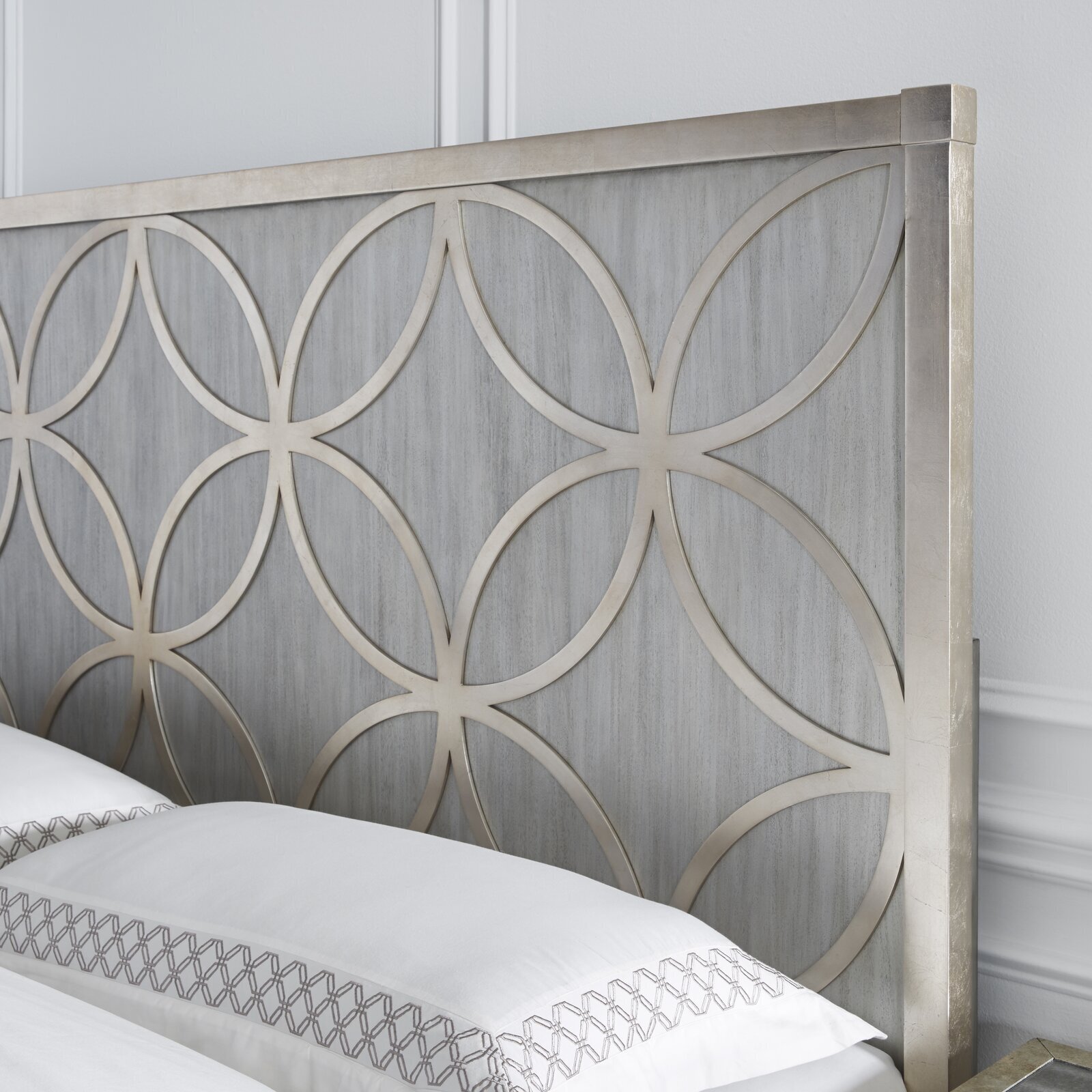 Silver Upholstered Headboard