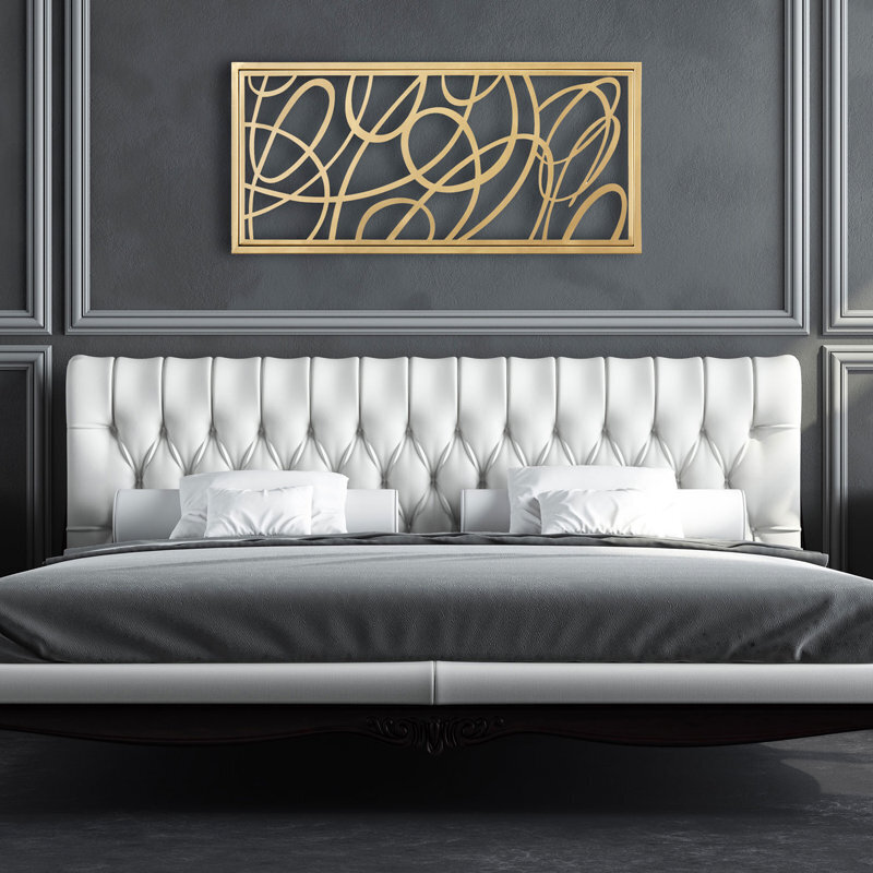 Metal brass wall art 