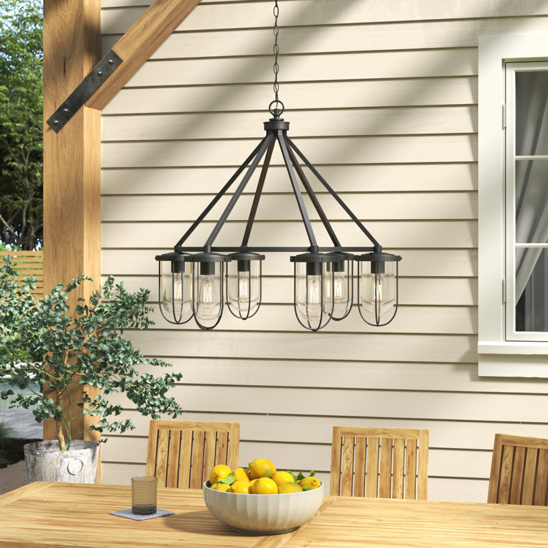 Metal Frame Chandelier
