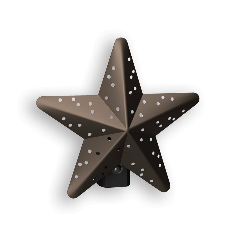 Metallic Toned Incandescent Tin Star 