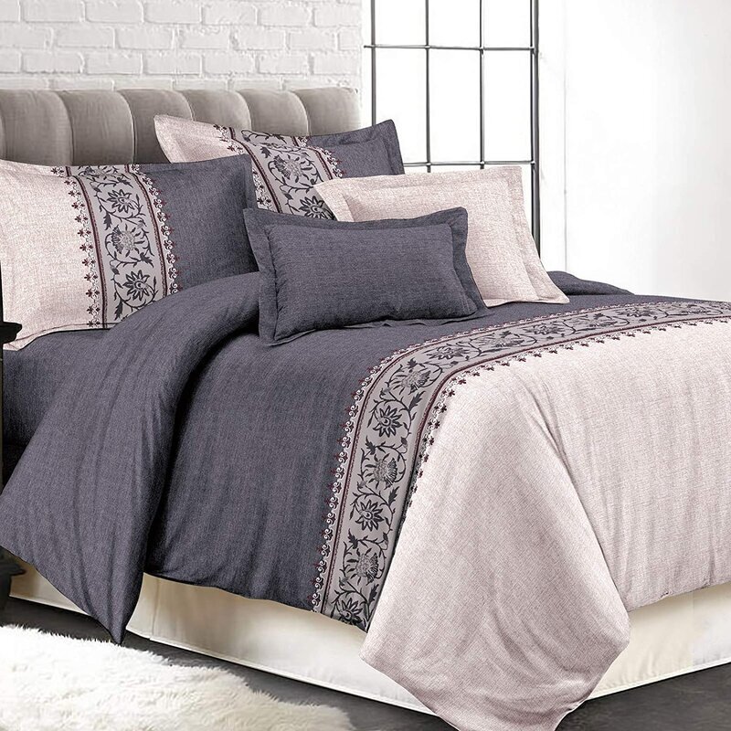 Gray Paisley Bedding