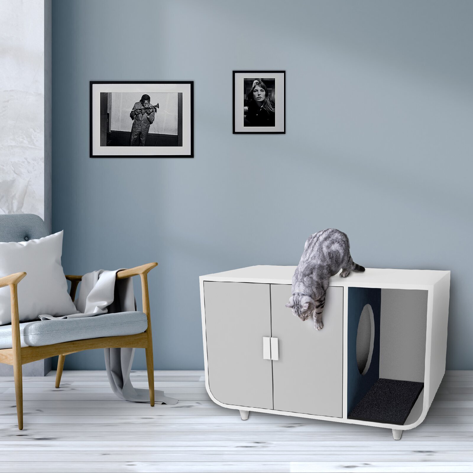 Large Cat Litter Box Furniture