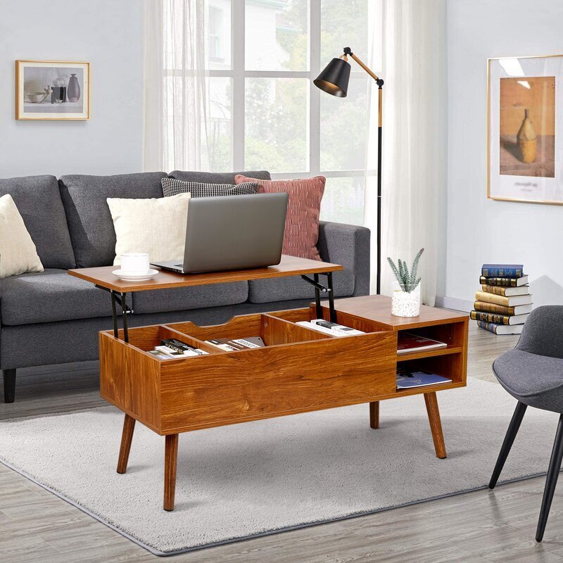 Mid Century Modern Lift Top Coffee Table