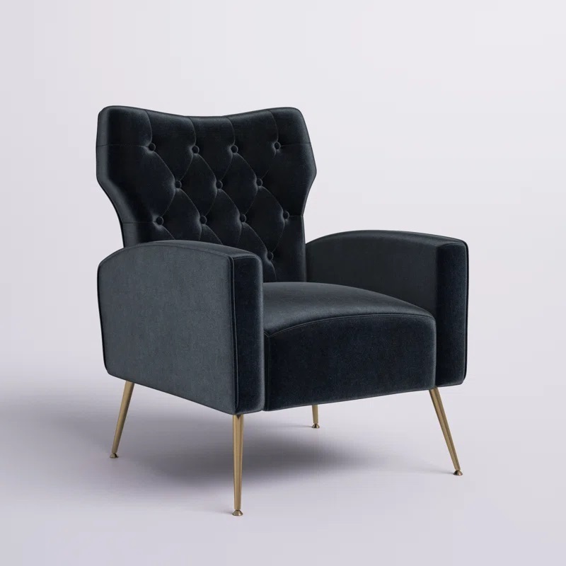 Mid century small wing chair