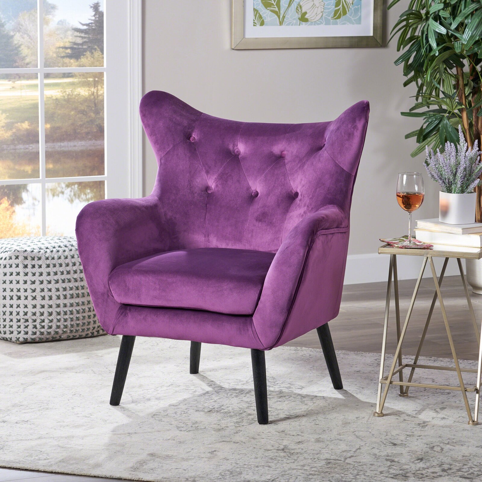 Mid Century Wingback Accent Seating