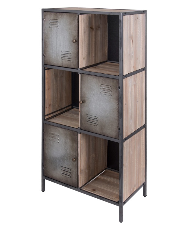 Milburn 54.5'' H x 27.5'' W Steel Cube Bookcase