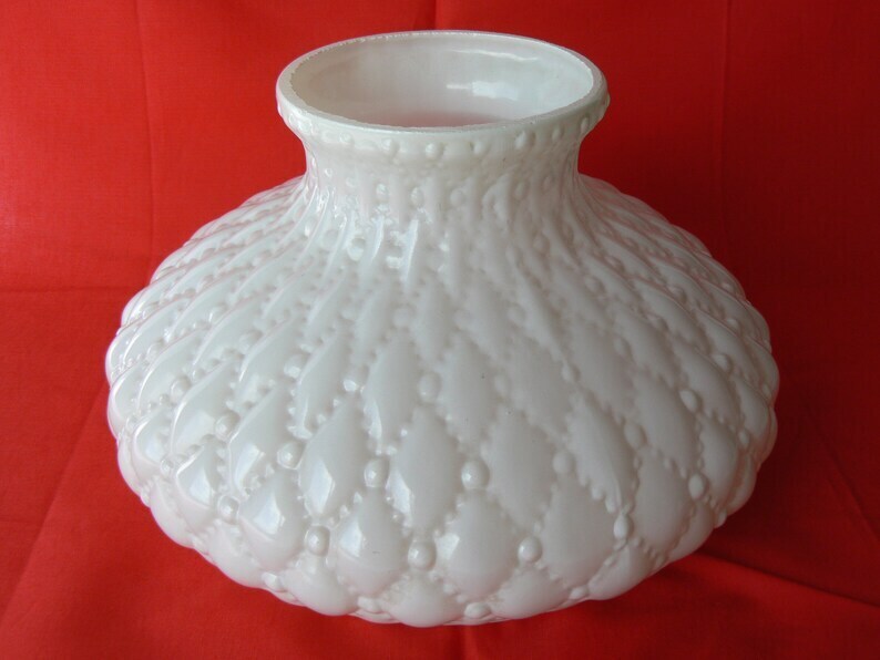 Milk Glass Aladdin Lamp Shade