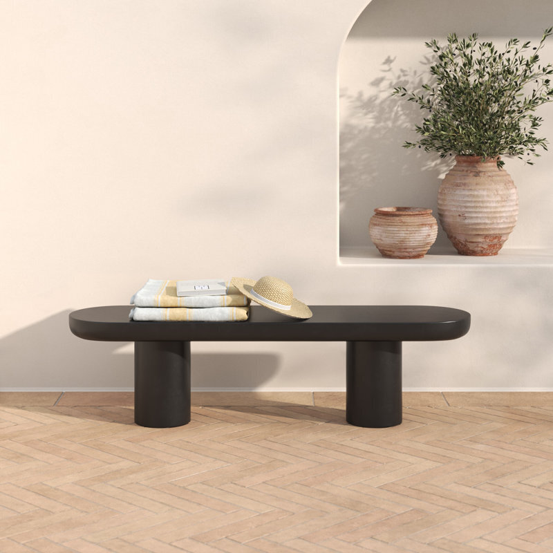 Minimalist Contemporary Stone Bench 