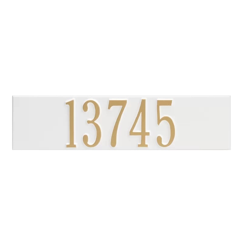 Minimalist Mailbox Number