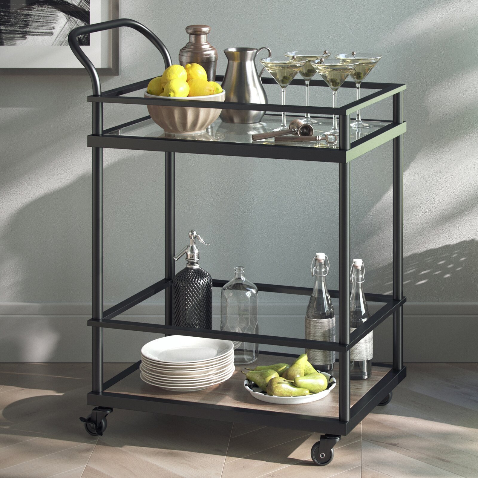 Minimalist Mobile Home Bar