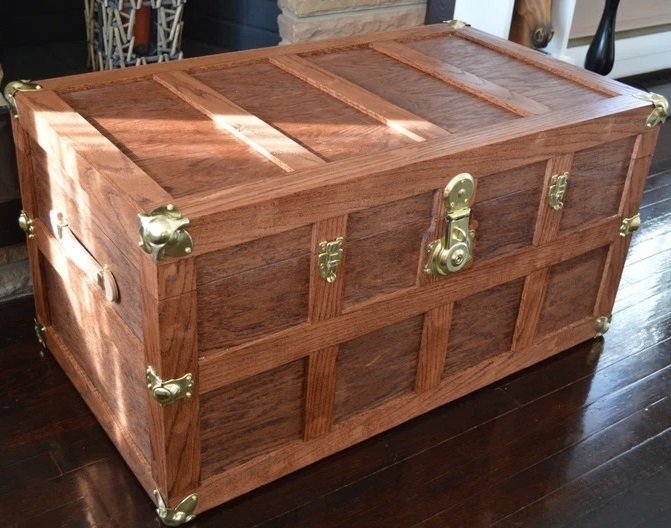 Minimalist Modern Steamer Trunk
