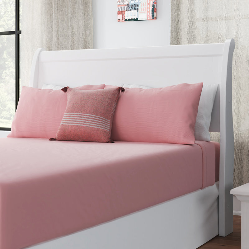 Minimalist White Headboard Wood