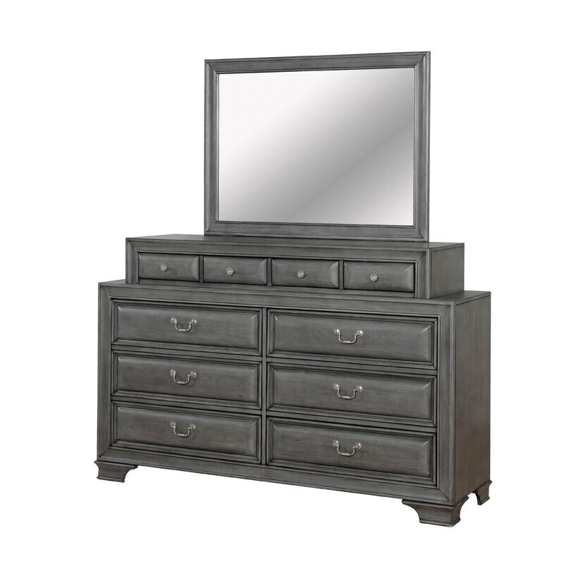 Mirror with Ten Drawer Chest